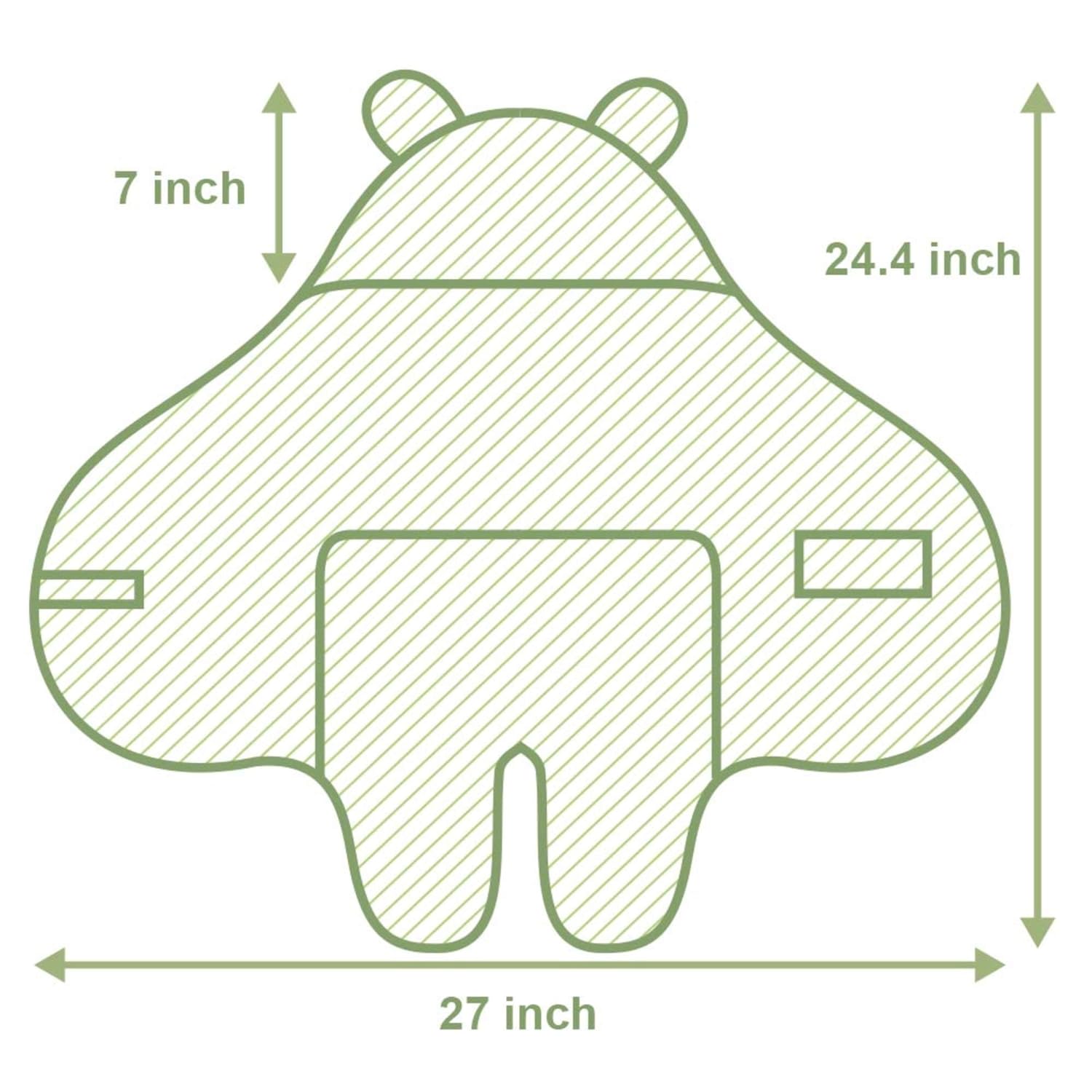 XMWEALTHY – Manta de peluche para recién nacidos, Lindo, talla única , Gris oscuro