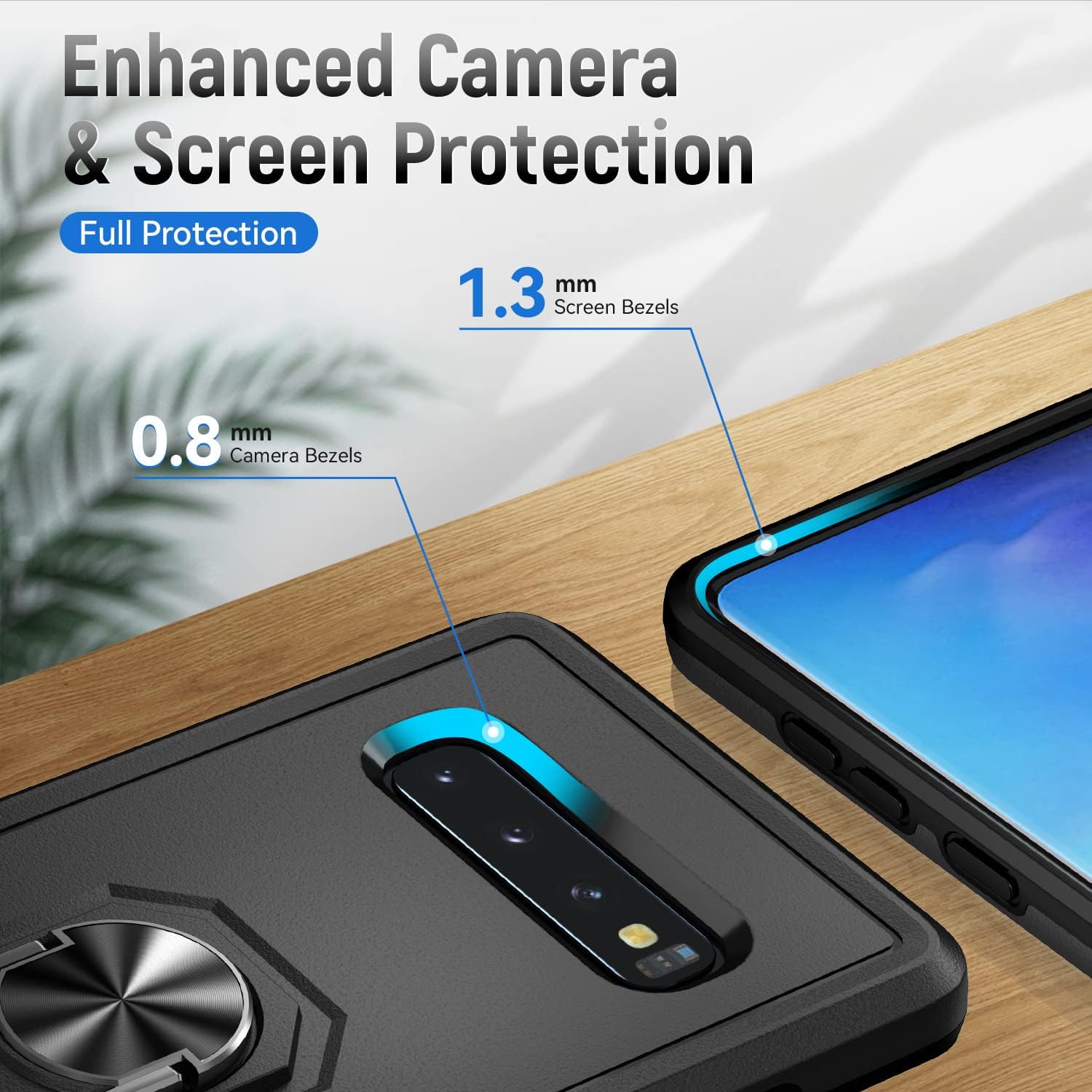 DAWEIXEAU Funda para Galaxy S10 Plus, Galaxy S10+ Funda resistente resistente a prueba de golpes Funda protectora para Samsung Galaxy S10 Plus