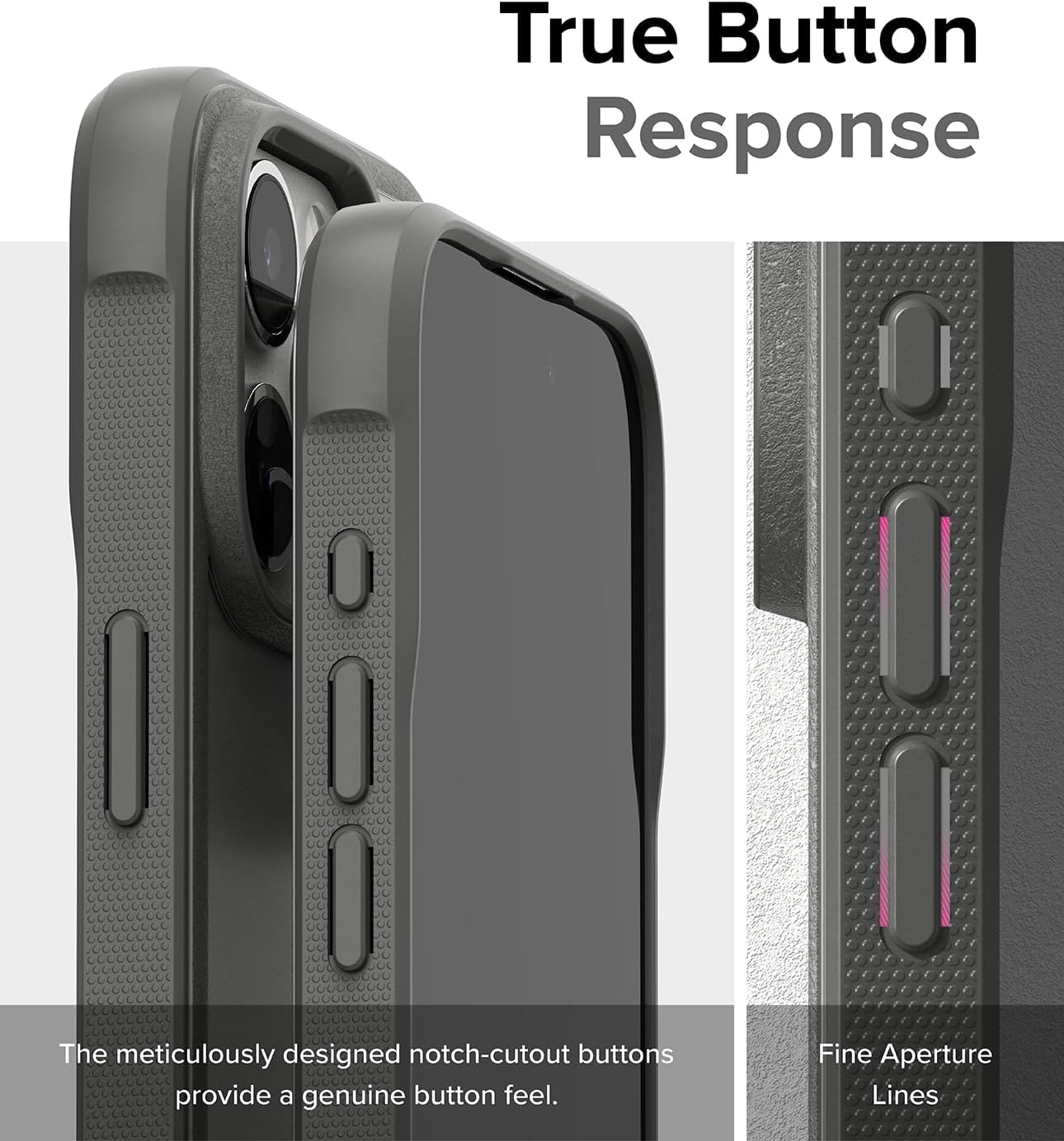 Ringke Fusion Bold No más decoloración Funda compatible con iPhone 15 Pro Max, tecnología antihuellas dactilares que evita manchas grasas,