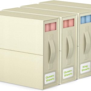 SheetCube – Juego de sábanas organizador de 4 unidades (tamaño Queen o King) con caja de almacenamiento plegable, organizador de ropa de cama para SheetCube – Juego de sábanas organizador de 4 unidades (tamaño Queen o King) con caja de almacenamiento plegable, organizador de ropa de cama para