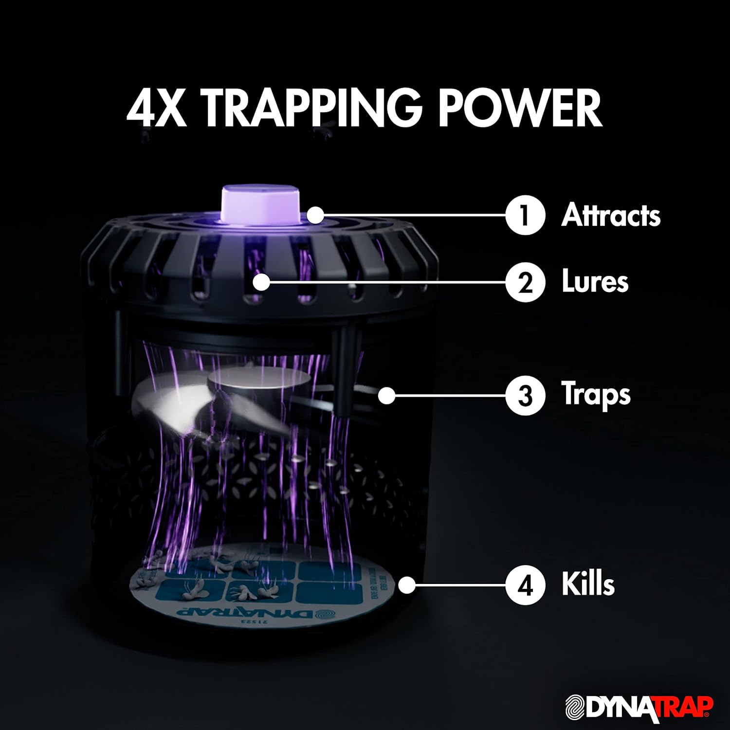 DynaTrap DT2000XLP-AZSR Trampa extra grande para mosquitos e insectos voladores – Mata mosquitos, moscas y trampa para insectos DT152 para