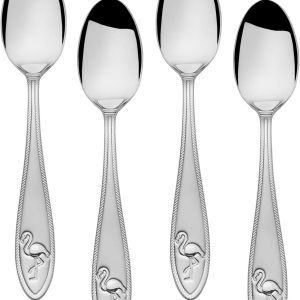Towle Living Flamingo Demi Cucharas, Juego de 4, Acero Inoxidable Towle Living Flamingo Demi Cucharas, Juego de 4, Acero Inoxidable