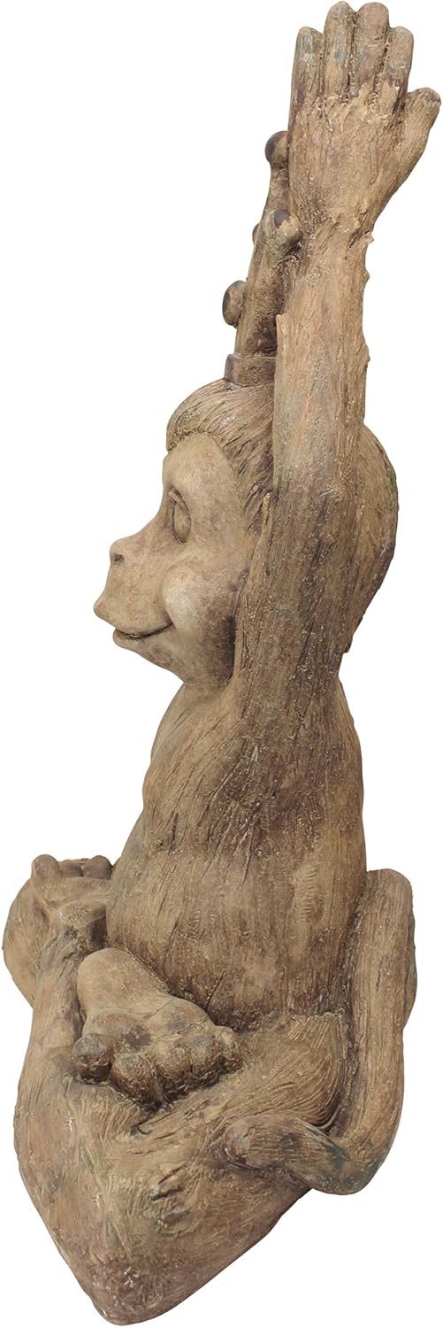 Design Toscano Estatua de animal zen del mantra del mono