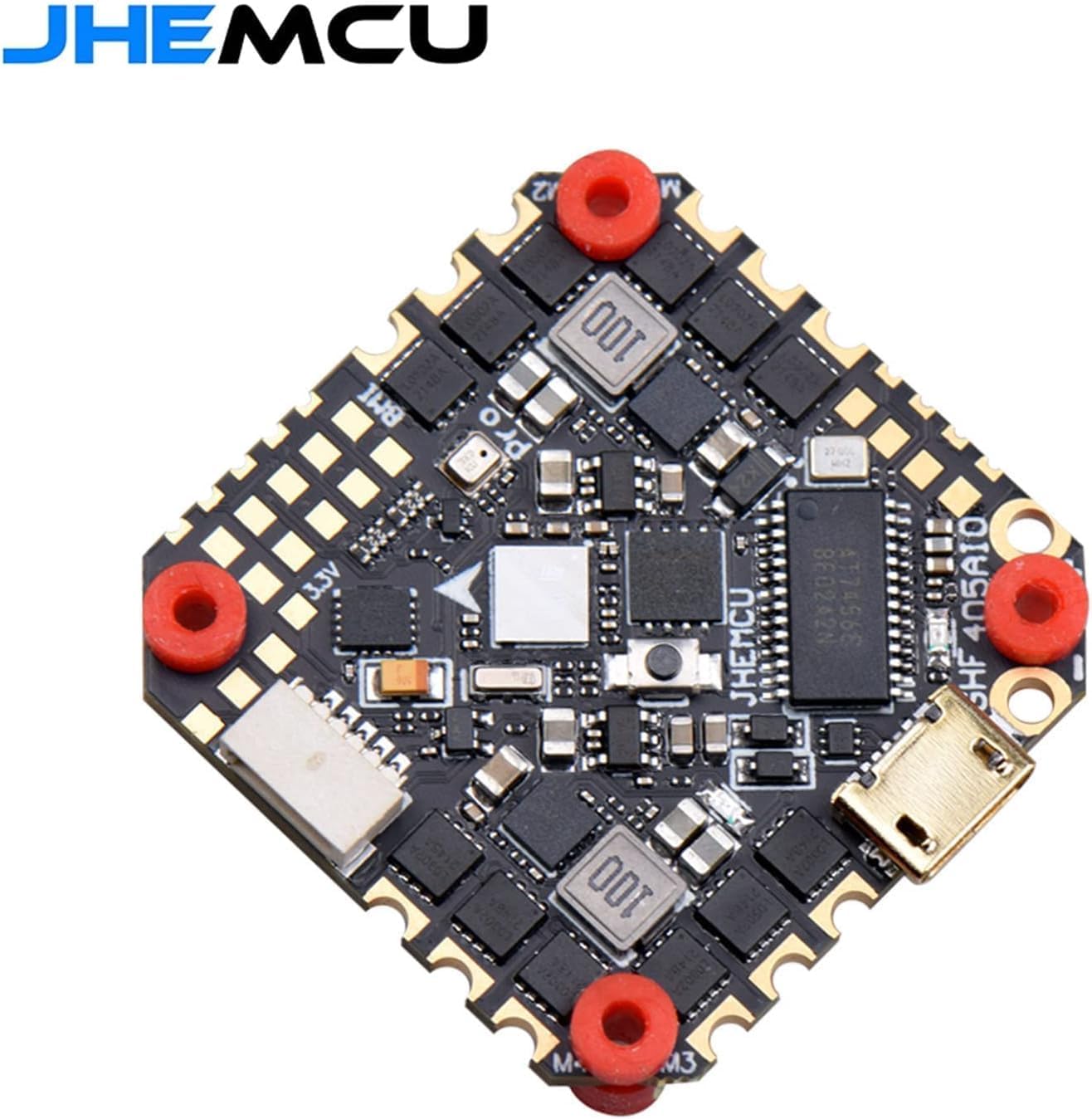GHF405AIO-BMI F405 Controlador de vuelo W5V 10V BEC incorporado 40A BLHELI_S 2-6S 4 en 1 ESC 25.5X25.0.197 in para FPV Drone