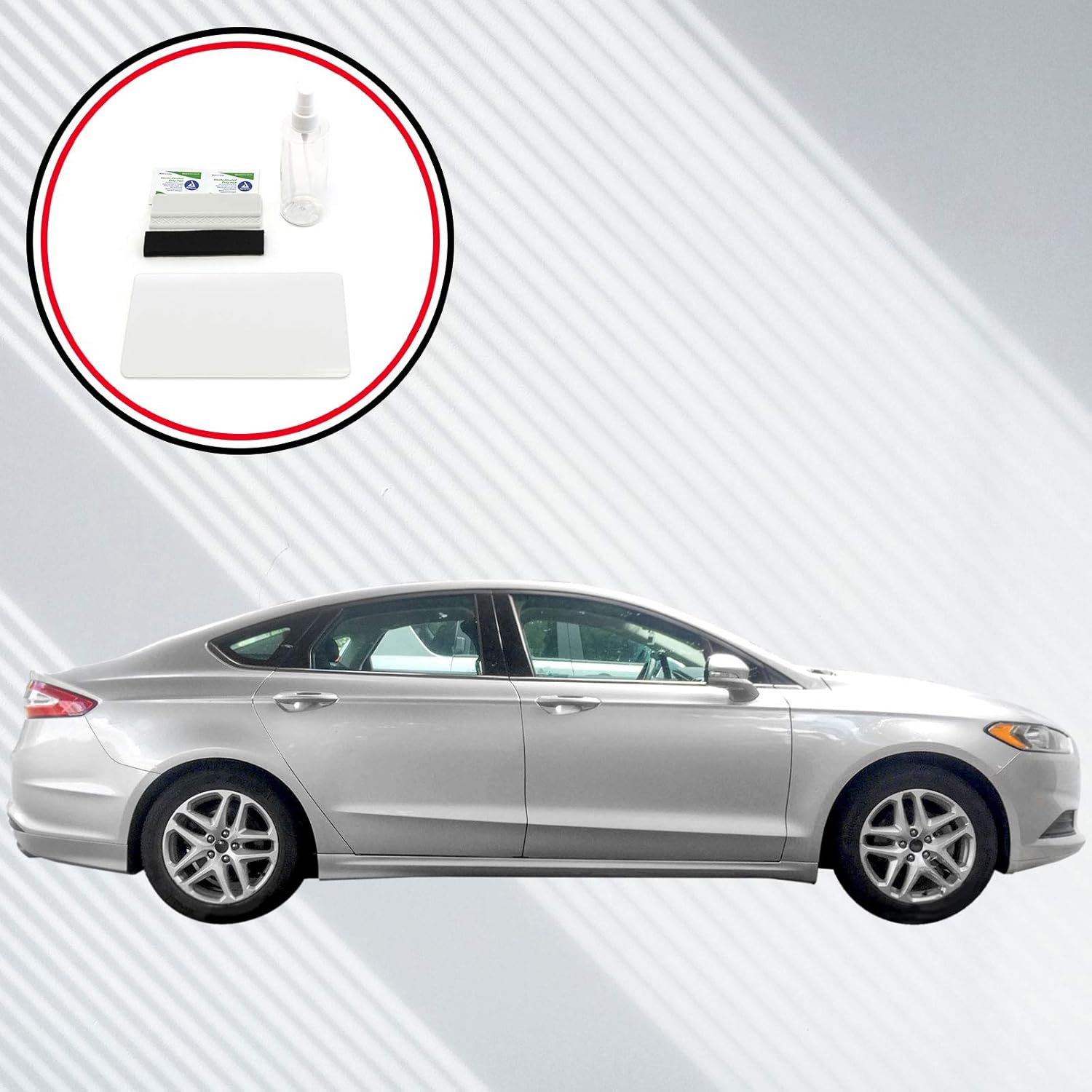 Red Hound Auto 2013-2018 compatible con Ford Fusion MyFord Protectores de pantalla táctil invisible de alta claridad de ajuste personalizado,