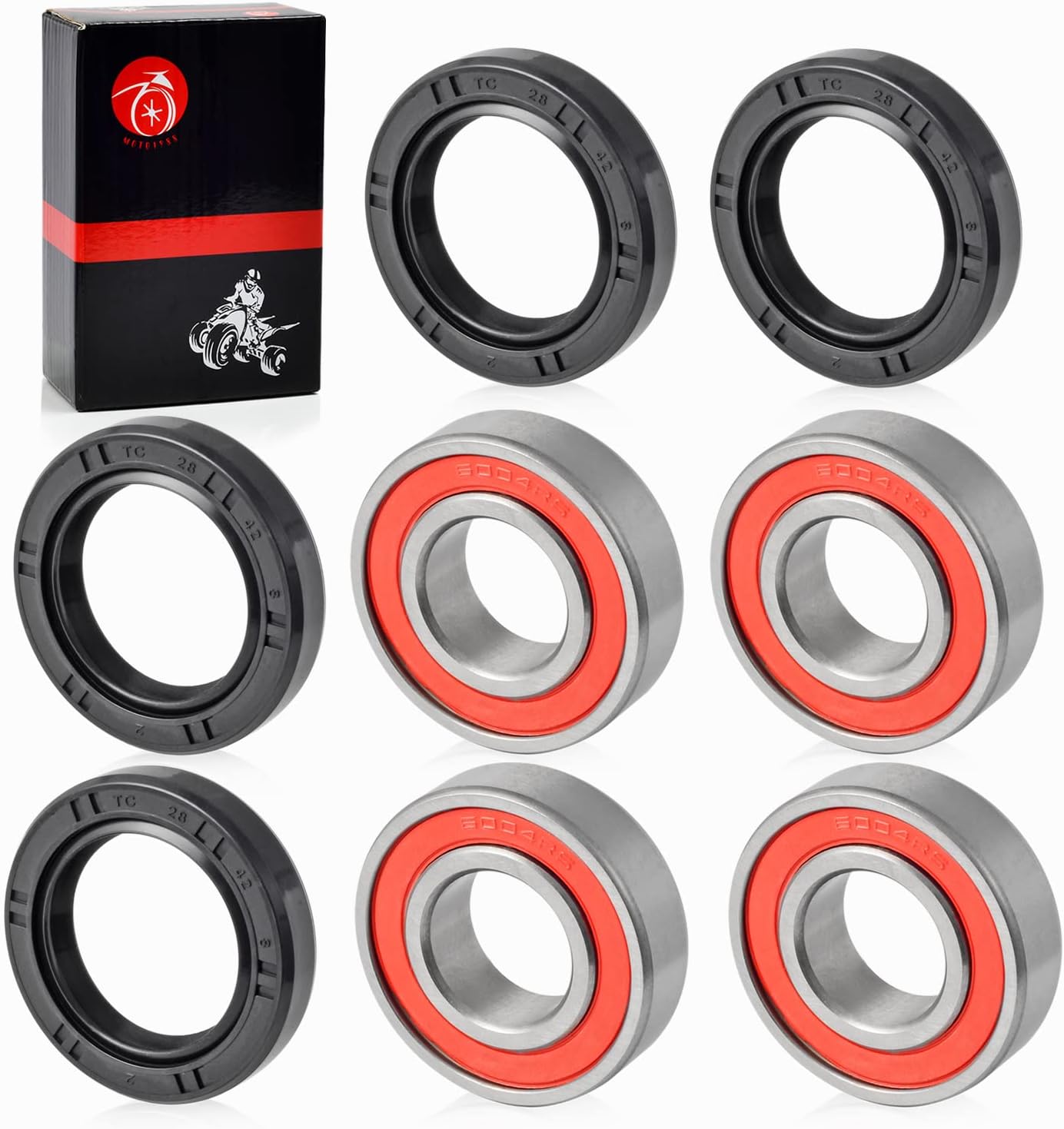 Kit de rodamientos y sellos de rueda delantera para HONDA Recon 250 TRX250TE TRX250TM 1997-2018 TRX200D 1990-1997 TRX350TE TRX350TM 2000-2006