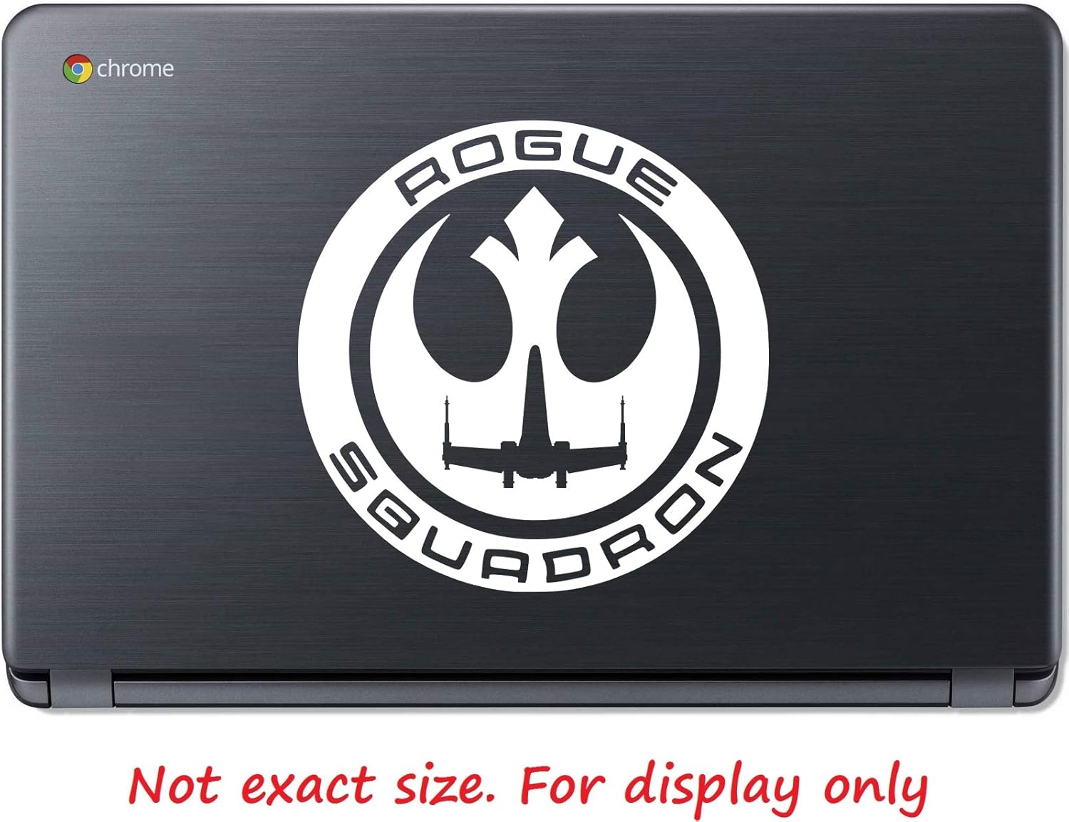 URI207 Calcomanía de vinilo Star Wars Rogue One Squadron. Para autos, camionetas, furgonetas, paredes, computadora portátil. Color blanco 5,5
