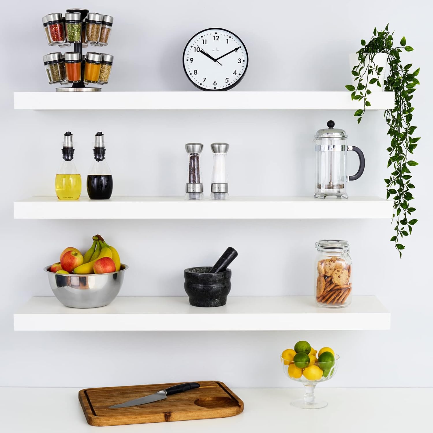 Cole & Mason Gourmet Precision Windermere – Molinillo de sal (acero inoxidable y acrílico, 6.5 in)