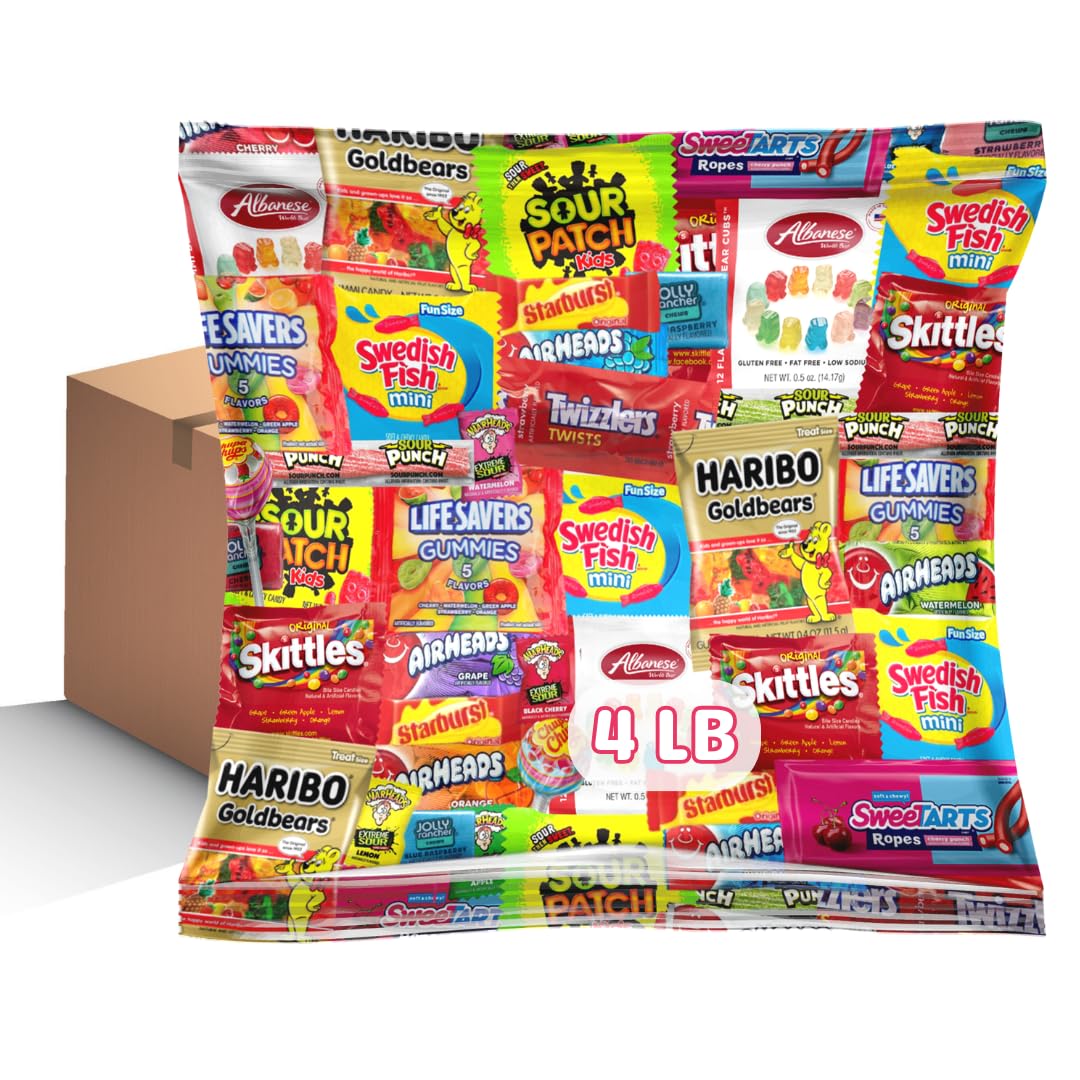 Paquete surtido de dulces surtidos  Surtido de dulces de fiesta envueltos individualmente  Dulces para cada ocasión (64 onzas)