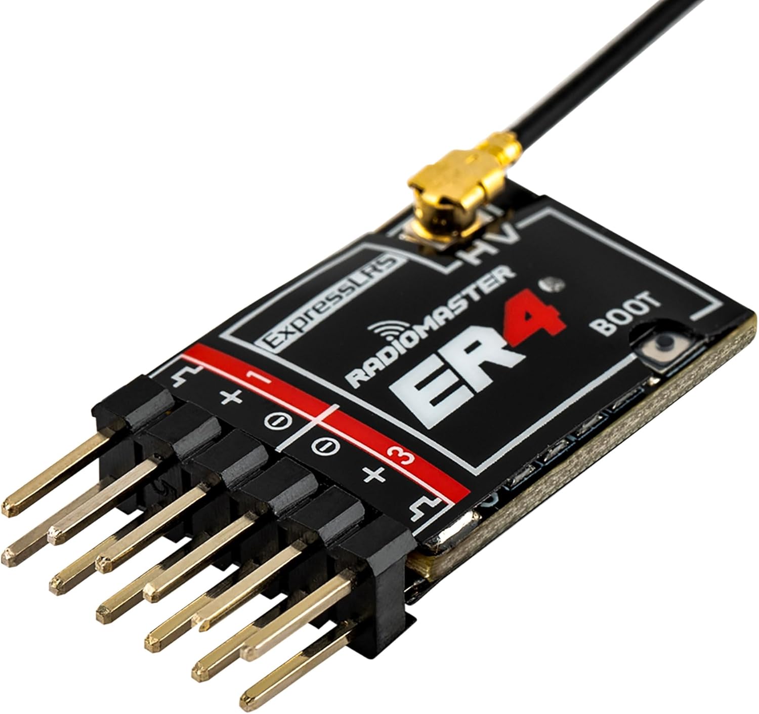 Speedybee RadioMaster ER4 ELRS PWM Receptor 2.4GHz 4Ch ExpressLRS Receptor Nano Módulo para Vehículos RC