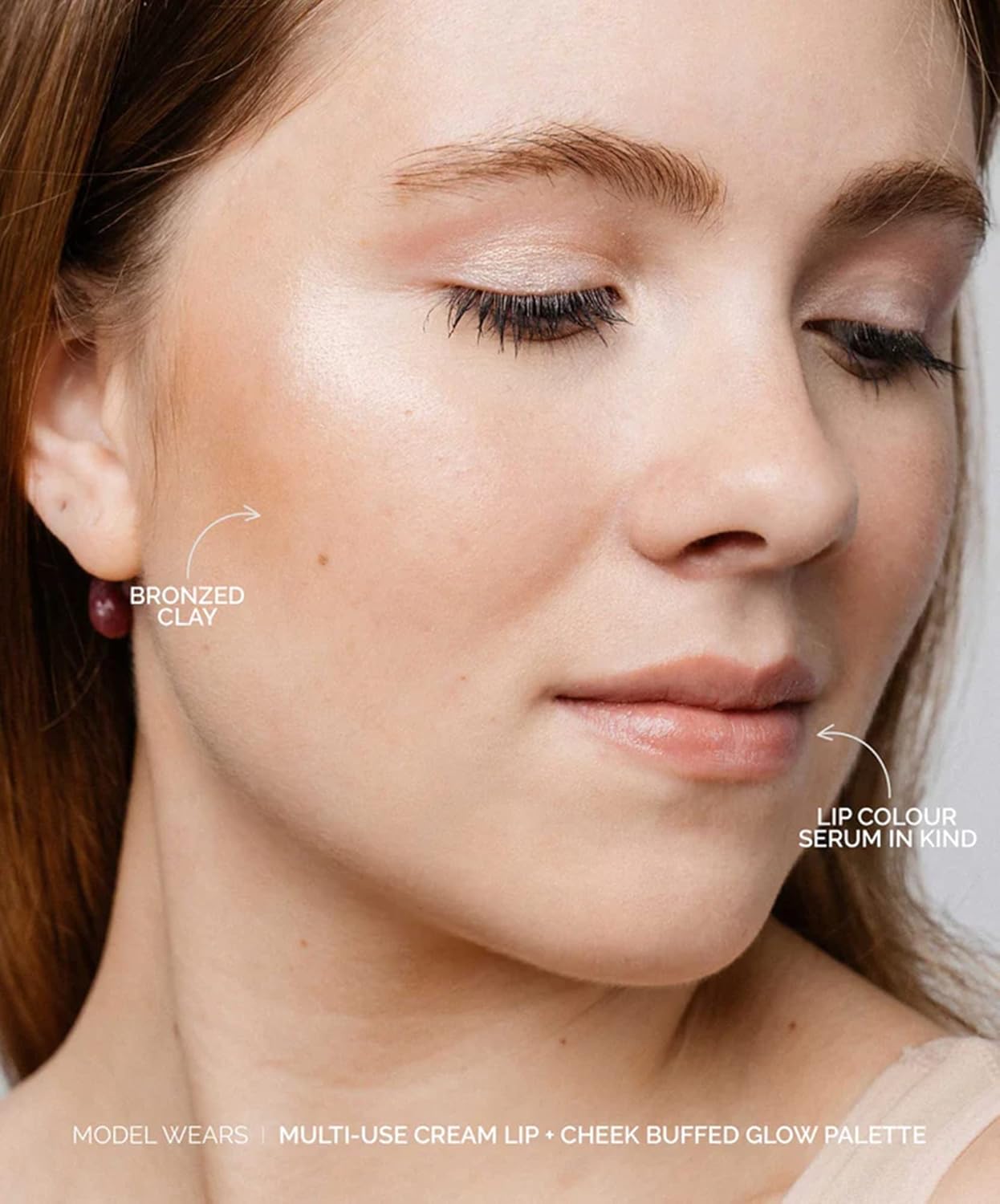 FITGLOW Beauty  Paleta de crema Ceremide para labios y mejillas  Belleza limpia vegana propiedad de mujeres (brillo pulido)
