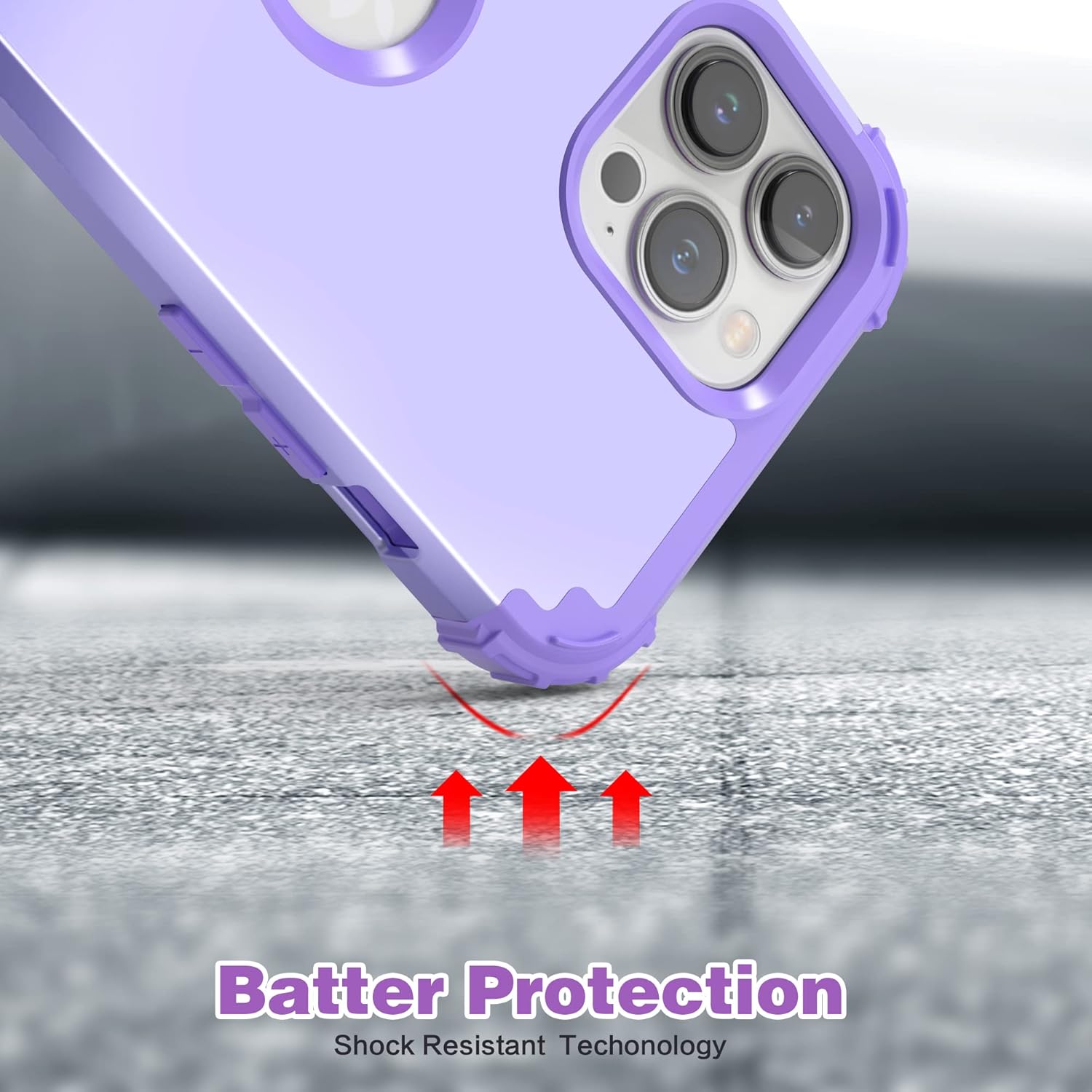 IDweel Funda para iPhone 15 Pro Max con protector de pantalla de vidrio templado, 3 en 1, a prueba de golpes, delgada, híbrida, resistente, cubierta