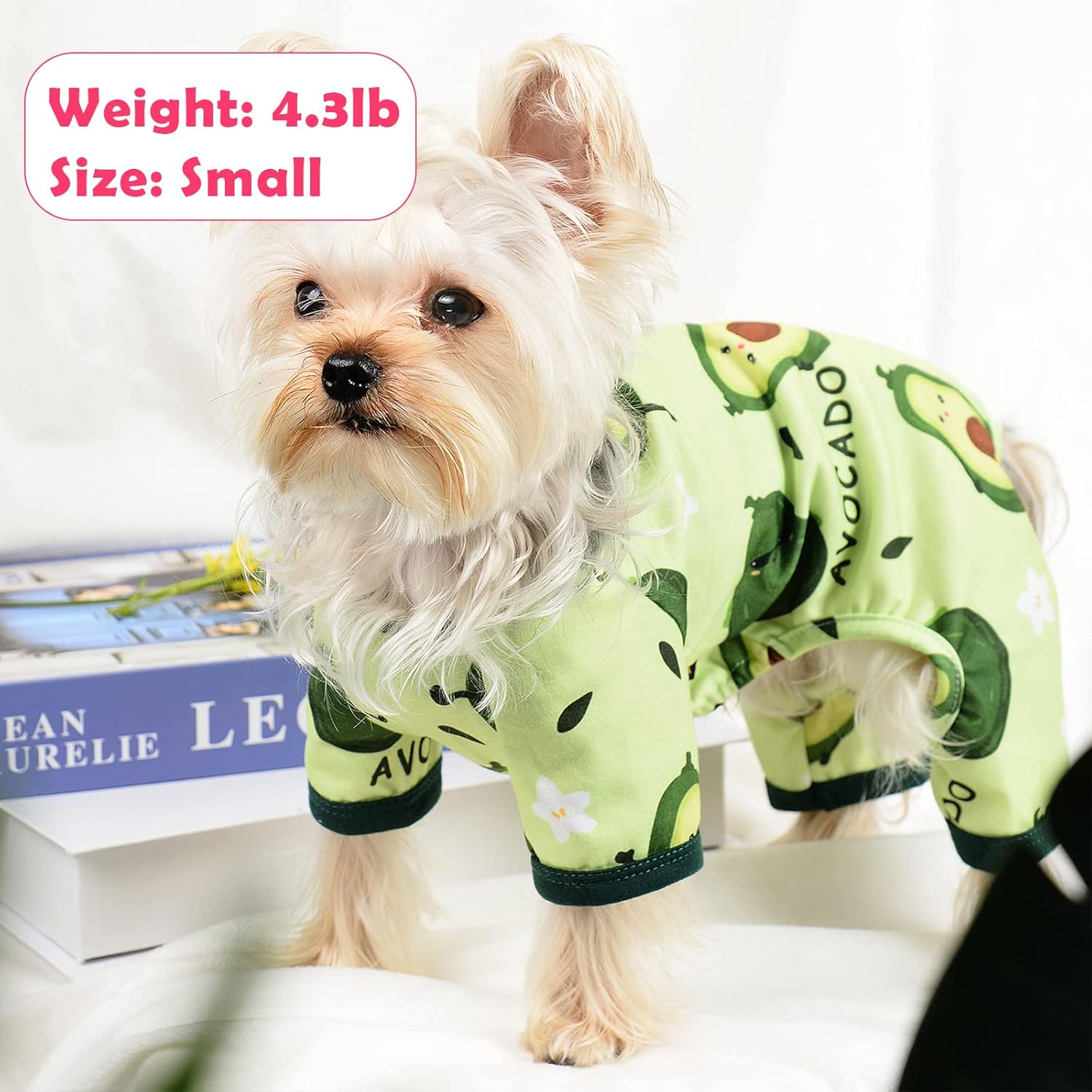 Pijamas para perros, ropa para perros pequeños, hembra, niño, pijamas para perros pequeños y medianos, ropa linda para cachorros, pijamas suaves