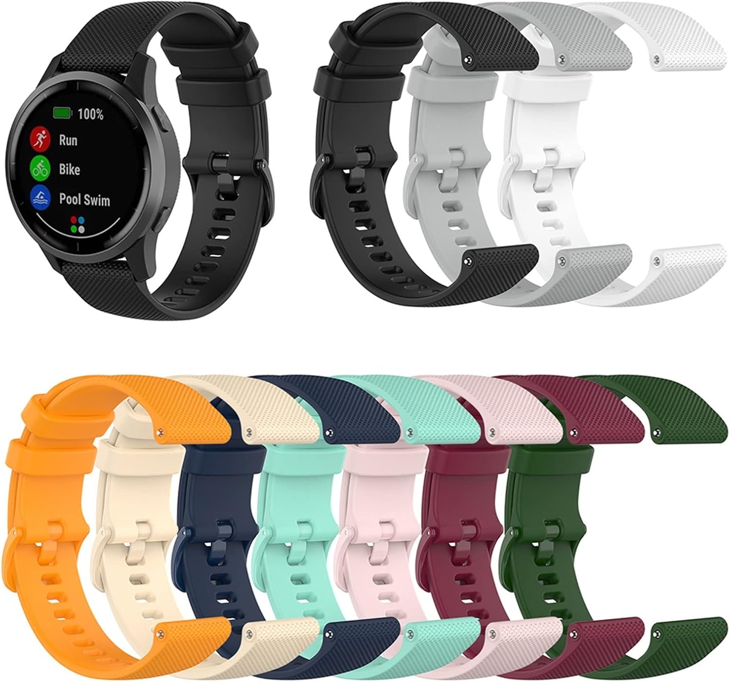 IRJFP Banda de reloj inteligente de silicona para Xiaomi GTS2eGTS2 MiniGTR 1.654 in Sport Watch Bracelet