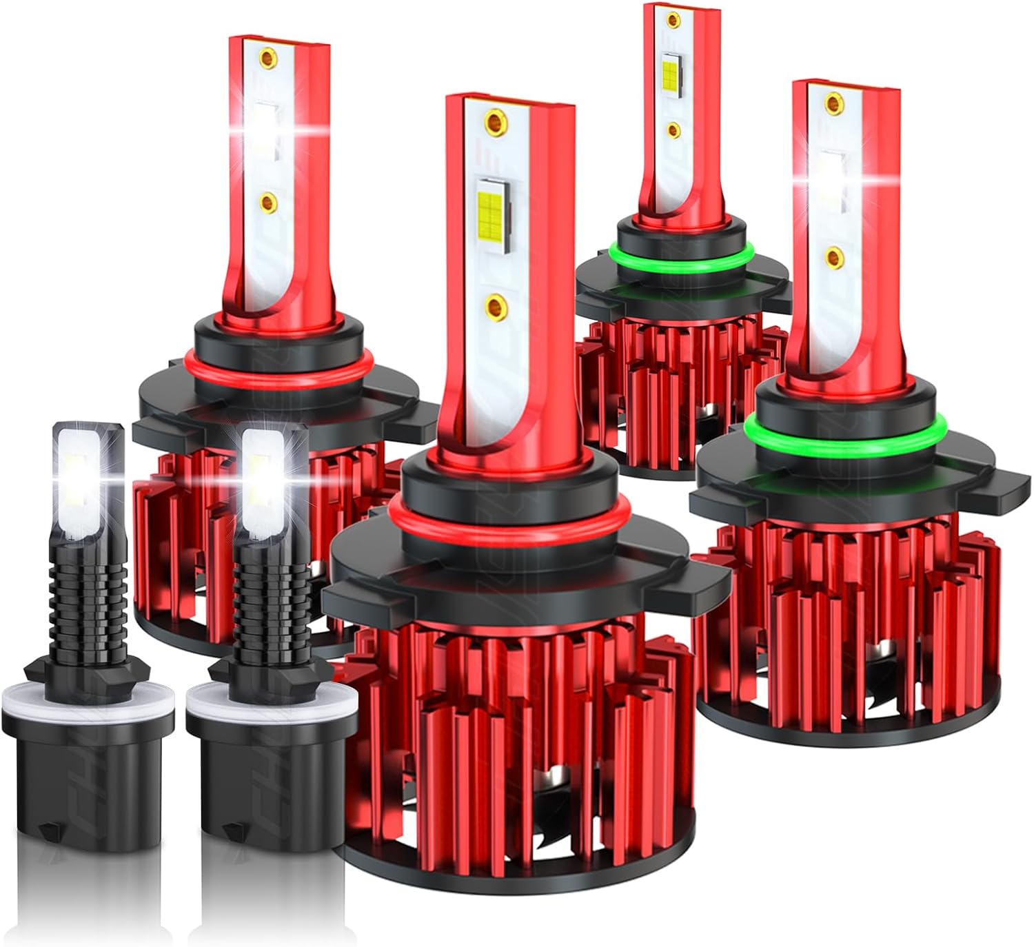 CHUSYYRAY Compatible con Nissan Armada 2005-2010 Titan 2004-2015 Kit de bombillas LED para faros delanteros, 9005 9006 faros altos y bajos 880