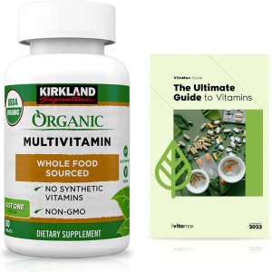Kirkland Signature Organic Multivitamin – 80 tabletas recubiertas + guía exclusiva de vitaminas VitaMax (2 artículos) Kirkland Signature Organic Multivitamin – 80 tabletas recubiertas + guía exclusiva de vitaminas VitaMax (2 artículos)