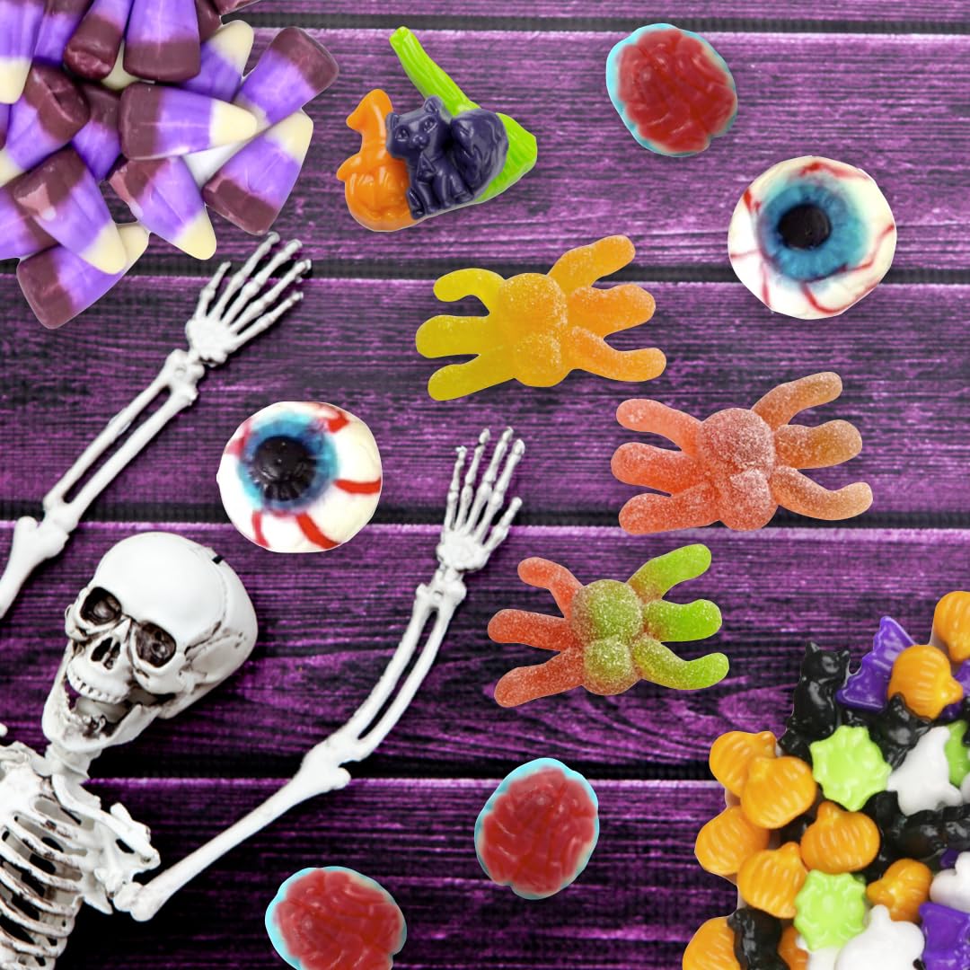 Purple Plum Caja de dulces de Halloween  Caja de regalo de dulces para todas las edades  Truco o trato de casa embrujada  Cesta de regalo de truco o