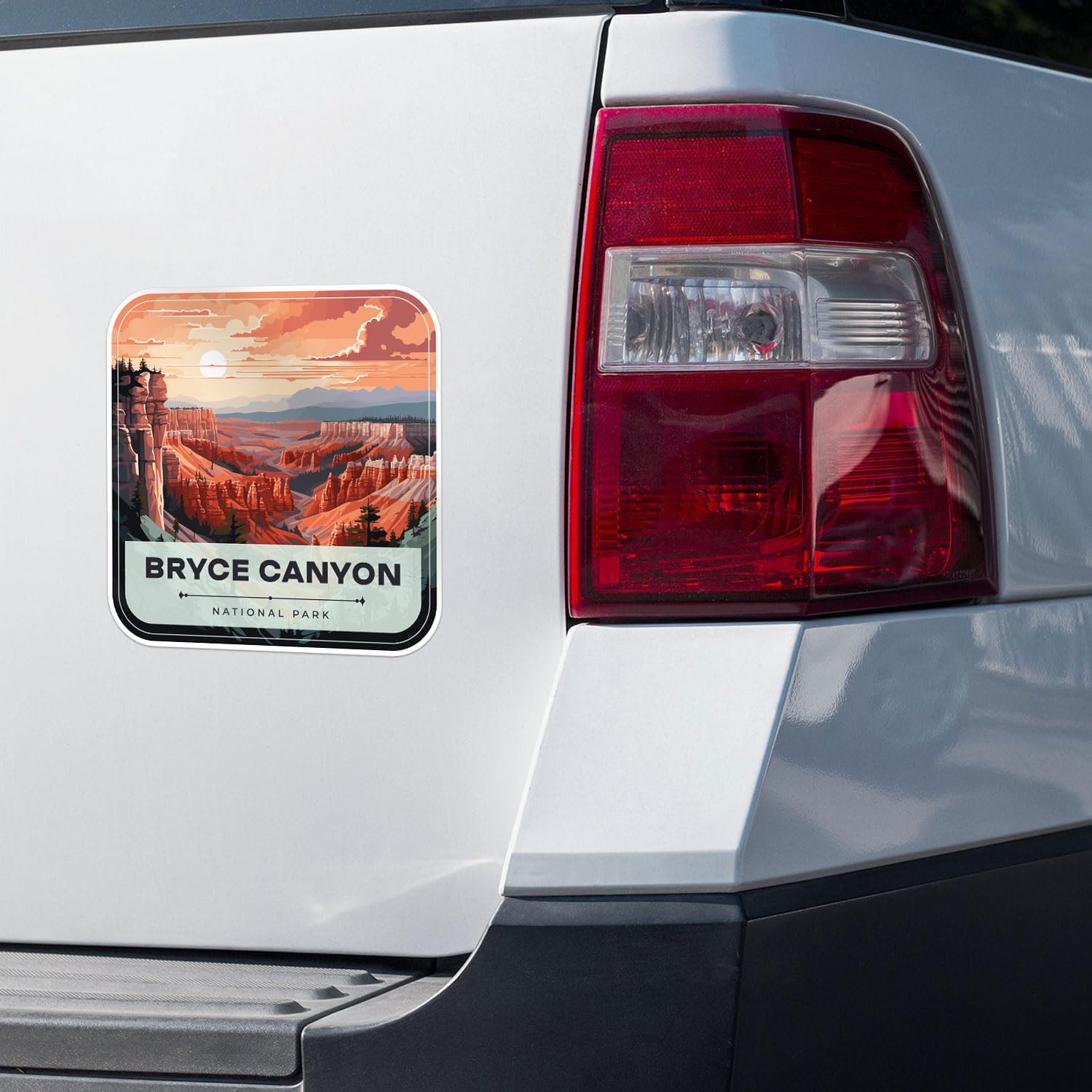 Bryce Canyon National Park – Calcomanía de vinilo impermeable para parachoques de automóvil, laptop, botella de agua, pared y ventana, tamaño – 5