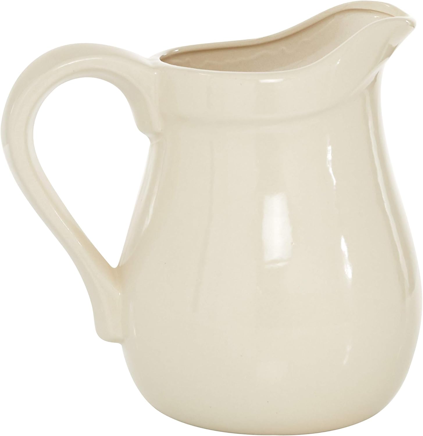 Deco 79 Jarrón de gallo de cerámica, 8″ x 7″ x 9″, beige
