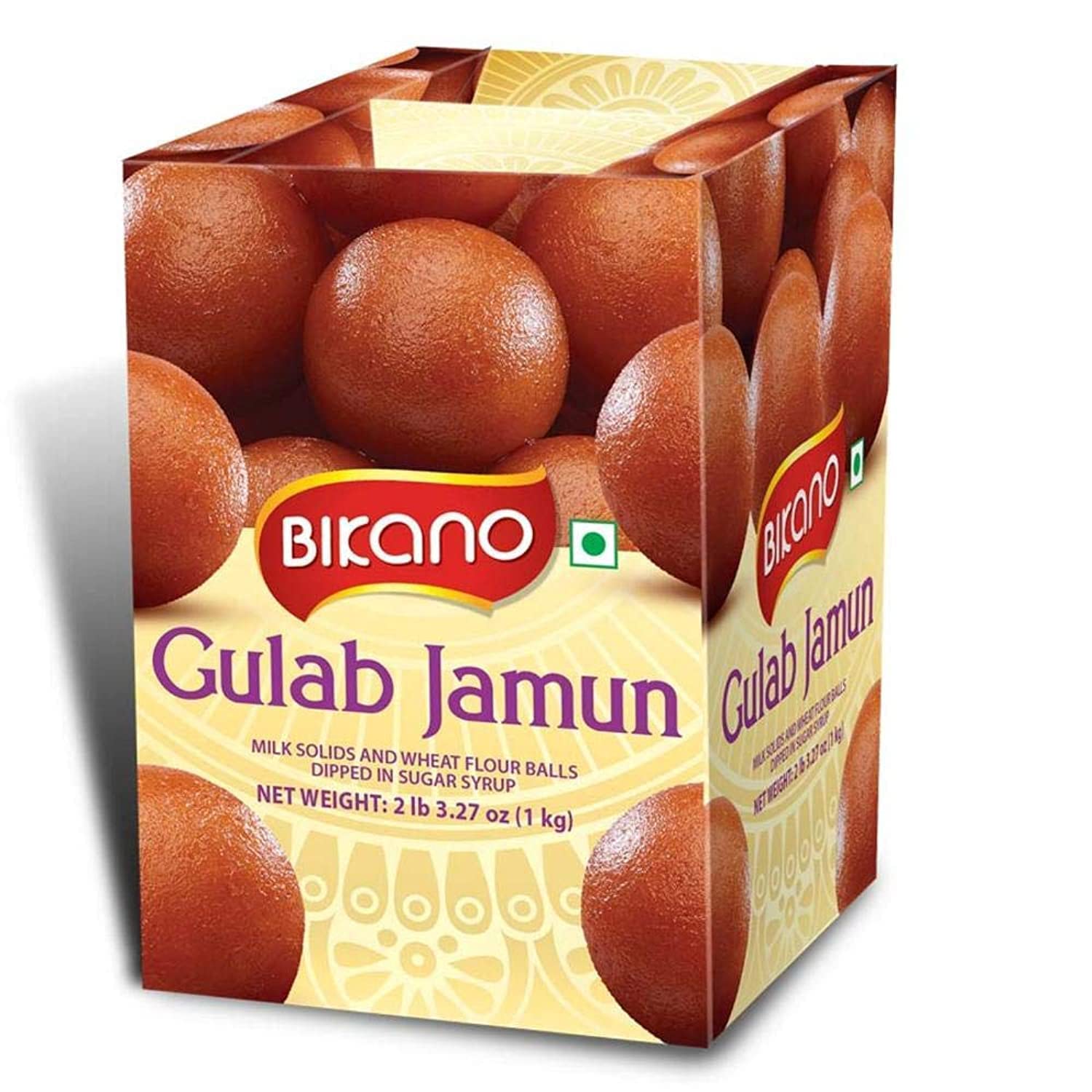 BIKano Gulab Jamun-2.2 lbs-Bikaneri Namkeen – Bocadillos tradicionales indios y dulces, sin conservantes, caja de regalo gourmet