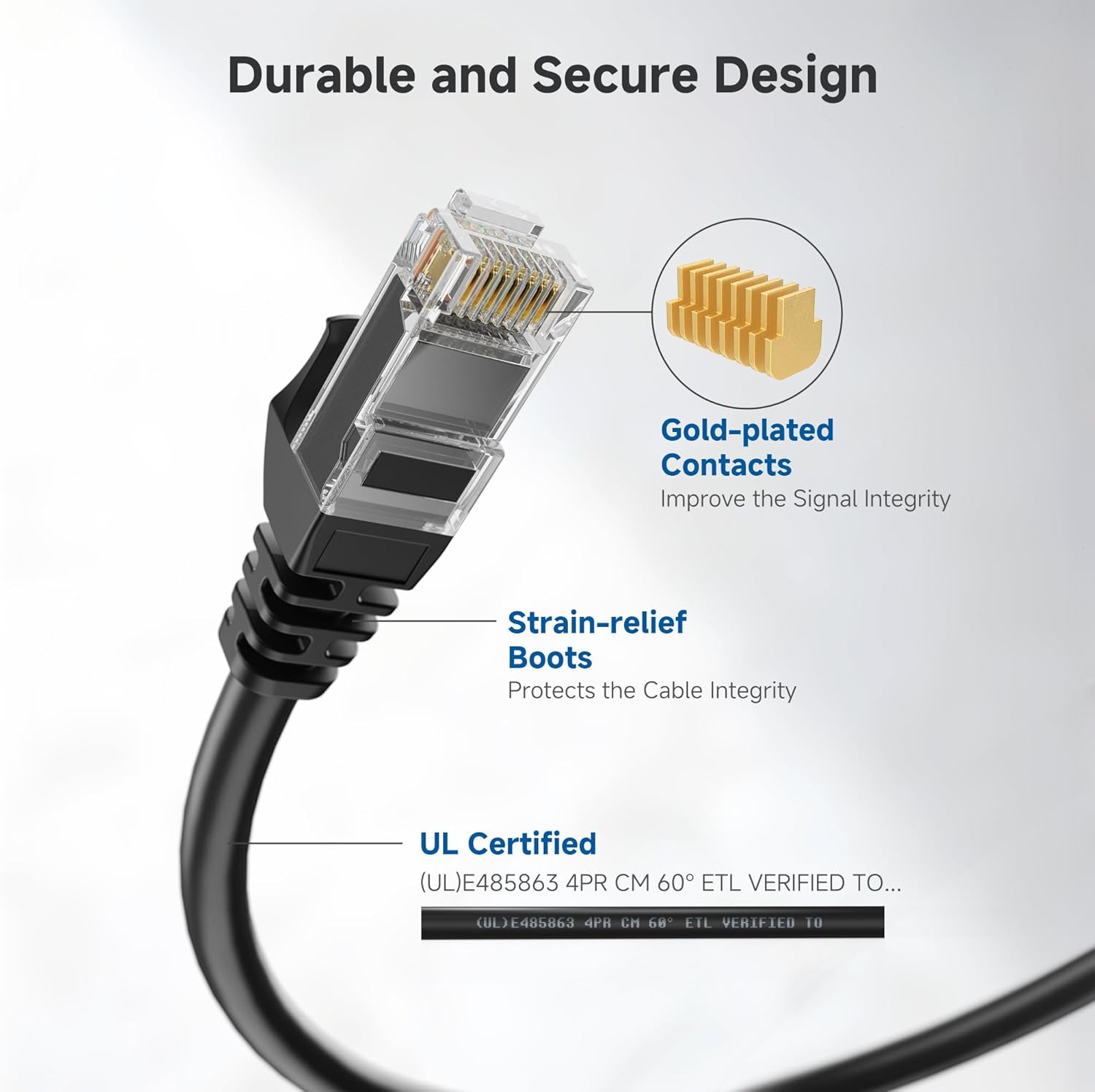 Cable ethernet Cable Matters sin enganchones Cat6 (cable Cat6, cable Cat 6)