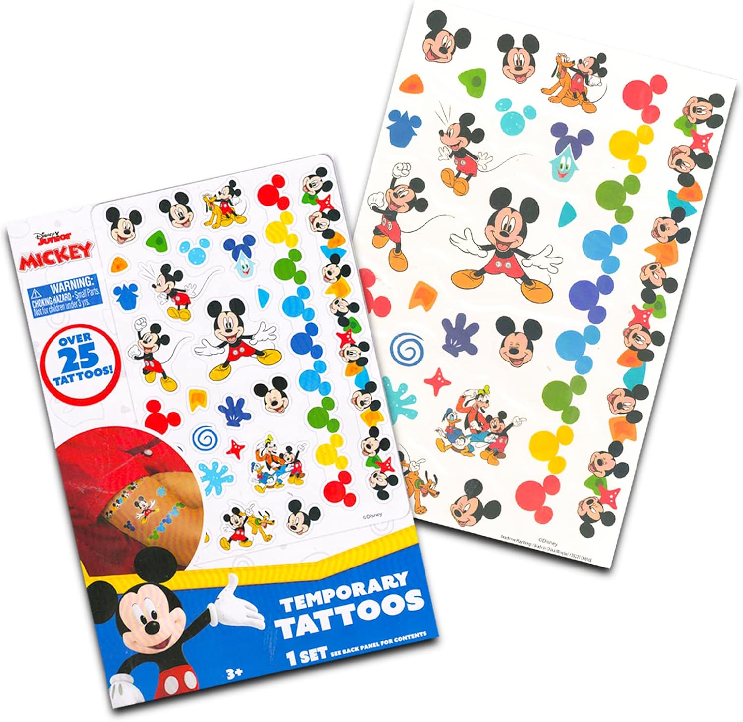 Disney Mickey Mouse – Juego de vasos para niños  Paquete con 2 tazas a prueba de derrames, a prueba de fugas, aisladas más calcomanías de Mickey,