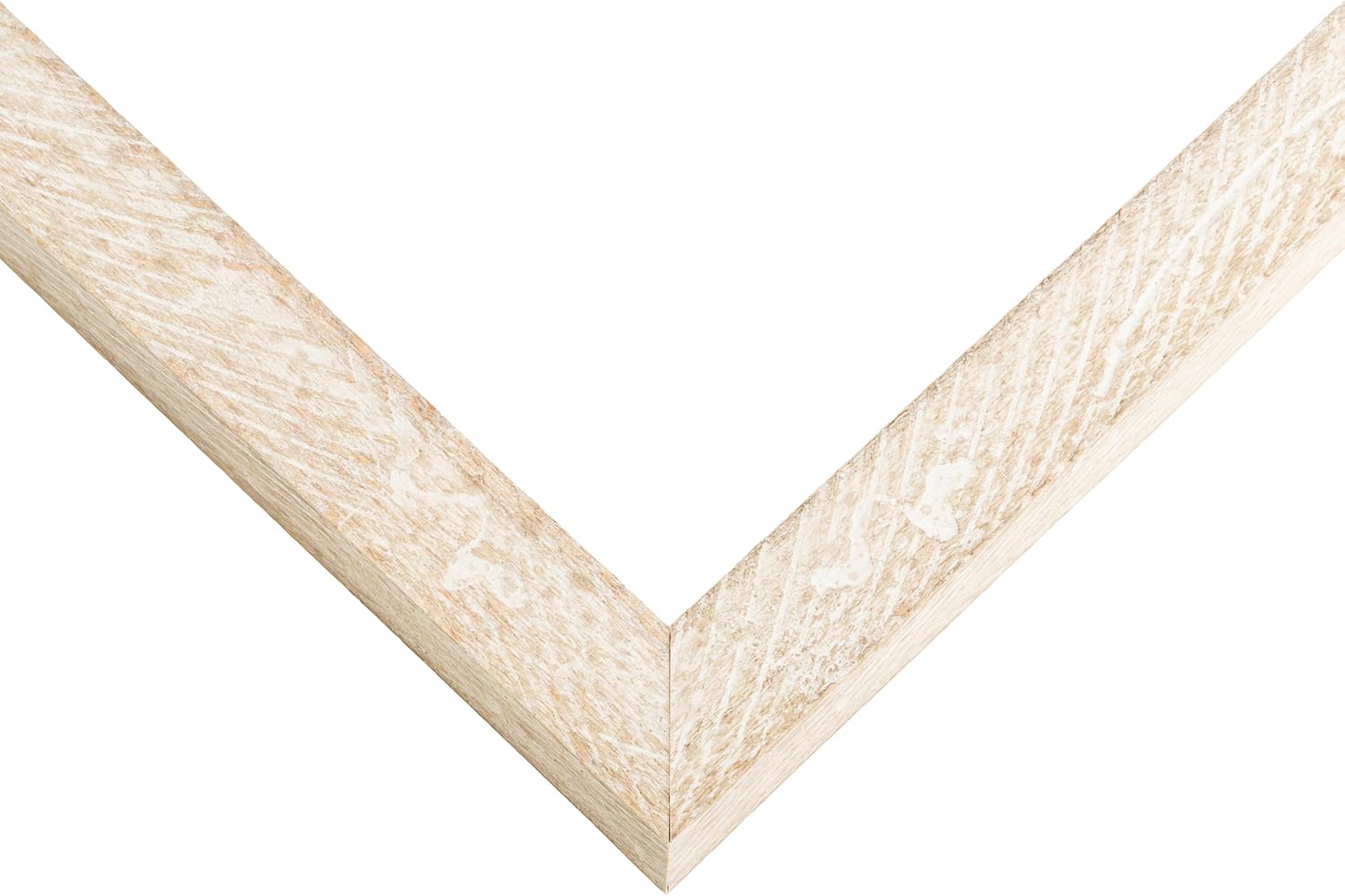 Marco de fotos de madera maciza blanca de 16 x 34 pulgadas de ancho de 1 pulgada  Profundidad del marco interior de 0.875 pulgadas  Marco de fotos
