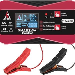 Cargador de batería de coche inteligente 3 IN1 1A2A5A, cargador de batería automotriz 6V12V, cargador de batería de doble voltaje 110V220V Cargador de batería de coche inteligente 3 IN1 1A2A5A, cargador de batería automotriz 6V12V, cargador de batería de doble voltaje 110V220V