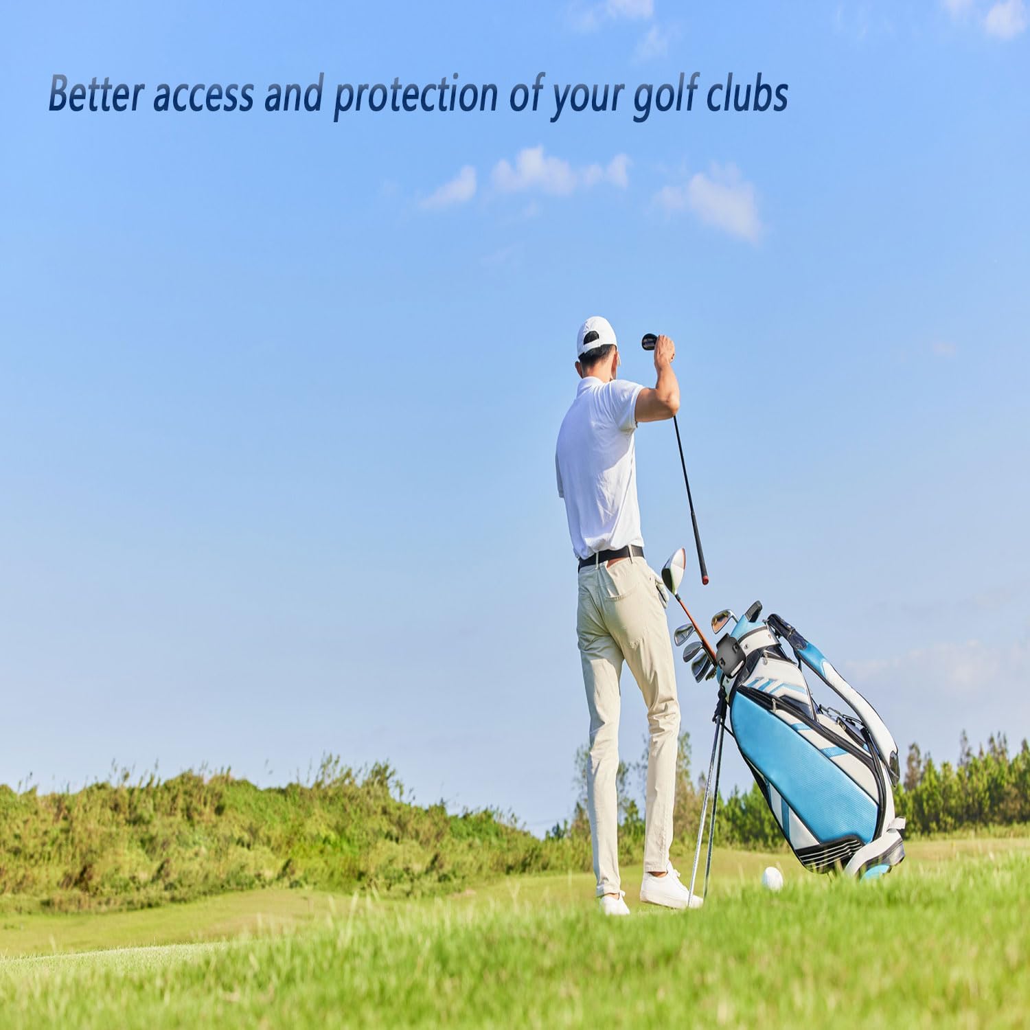 ACCTOLF Clip para putter de golf, clip para bolsa de golf, soporte para palo de putter, organizador de soporte para bolsa de golf, soporte de golf