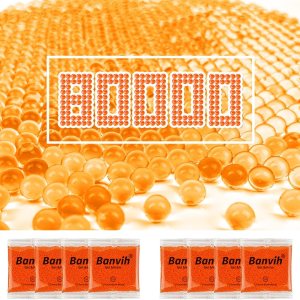 Munición de repuesto para pistola de gel, 0.276-0.315 in, paquete de 8, 80000 piezas, bolas de agua de salpicaduras de 0.138 pulgadas, balas Munición de repuesto para pistola de gel, 0.276-0.315 in, paquete de 8, 80000 piezas, bolas de agua de salpicaduras de 0.138 pulgadas, balas