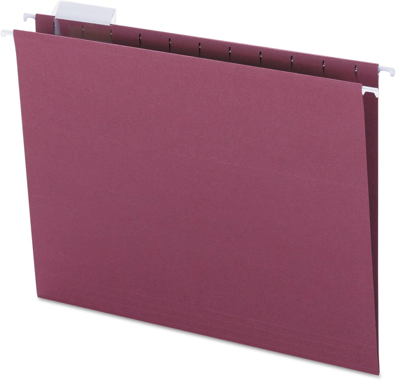 Smead 64073 Carpetas colgantes 15 pestaña 11 puntos Stock Letter Granate 25Box