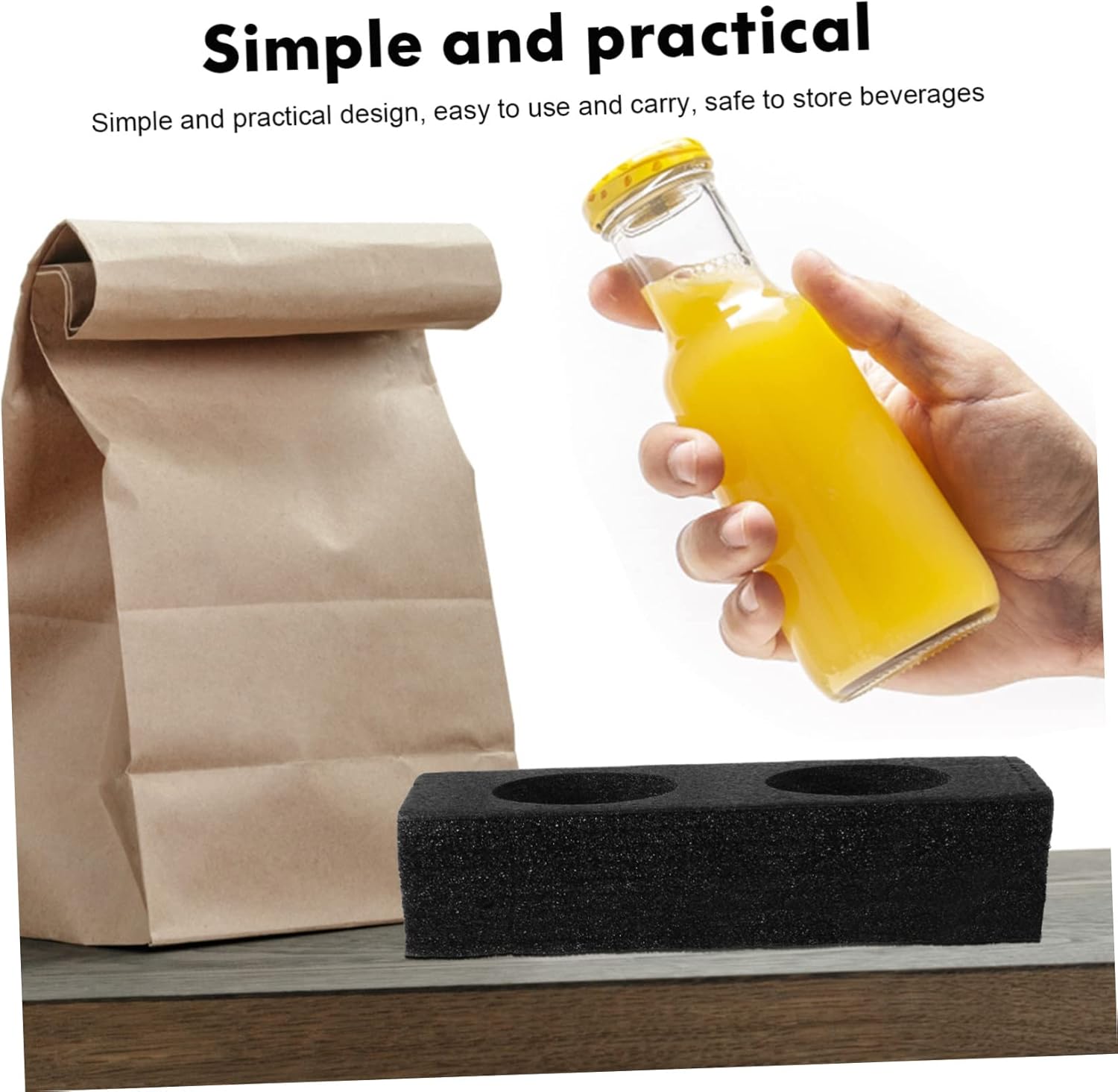 Portavasos para llevar, 4 unidades, portavasos, para bebidas, bandeja de bebidas, bandeja de bebidas para llevar, soporte de café, soporte de espuma