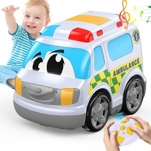 JOLLY FUN Auto a control remoto para niños de 4 a 7 años, autos RC y tracción en las 4 ruedas con luces y música, juguetes de coche de acrobacias JOLLY FUN Auto a control remoto para niños de 4 a 7 años, autos RC y tracción en las 4 ruedas con luces y música, juguetes de coche de acrobacias