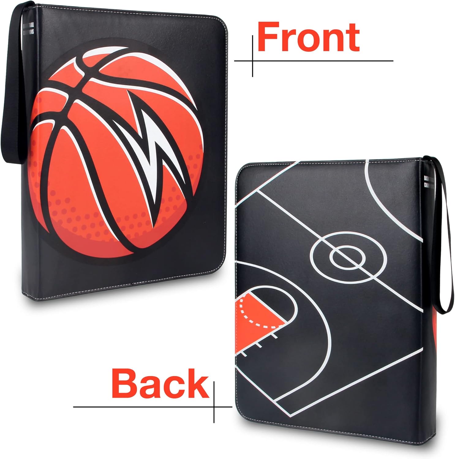 TONESPAC900 – Carpeta de 9 bolsillos compatible con tarjetas de baloncesto, tarjetas de fútbol, tarjetas deportivas, para tarjetas intercambiables,