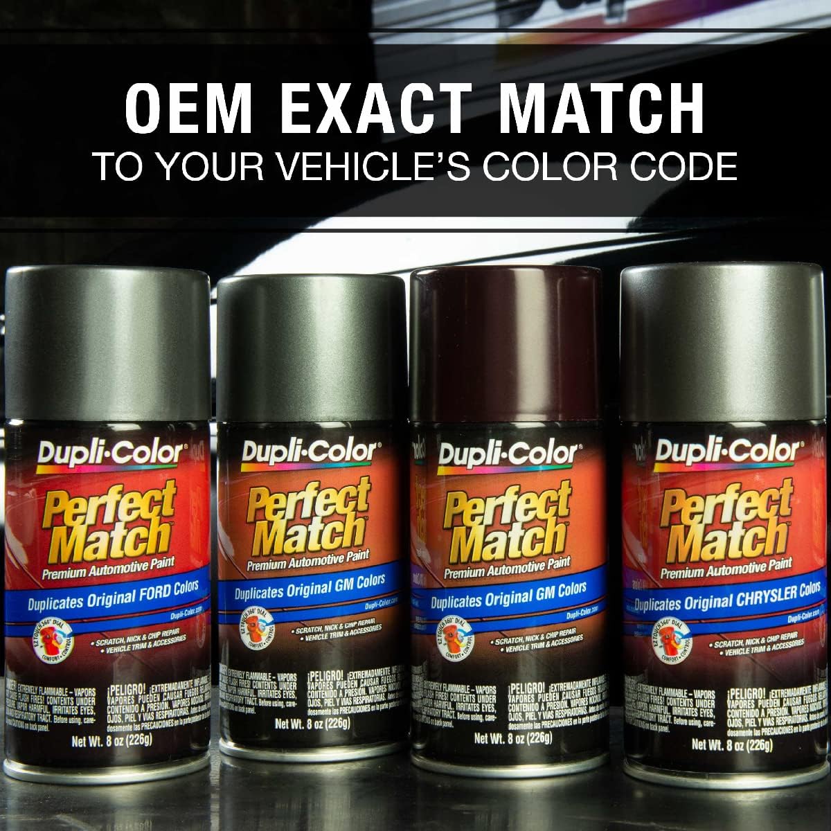 Dupli-Color (BNS0604-6 PK) – Pintura automotriz gris de precisión, perfecta compatibilidad para Nissan