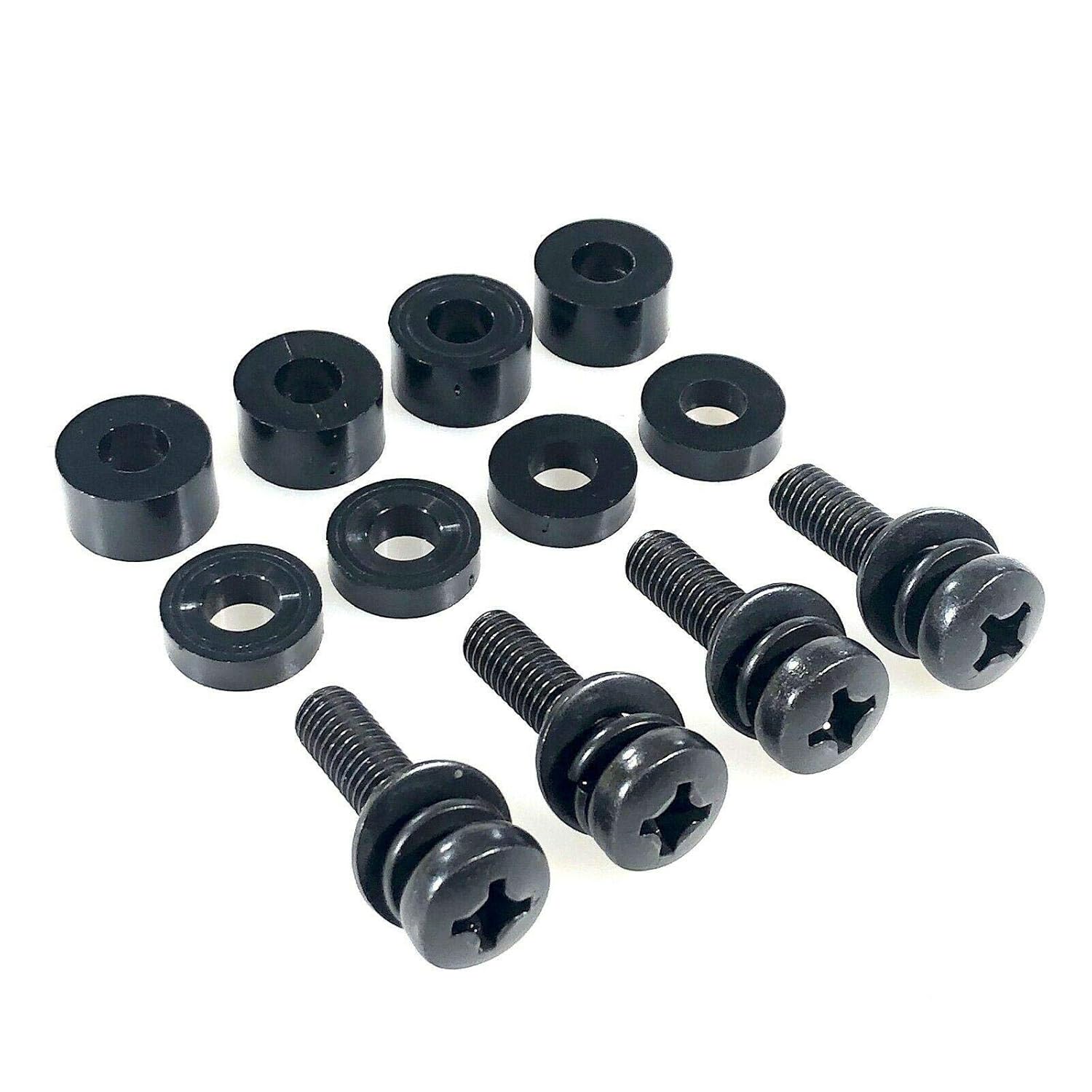 Tornillos de montaje en pared M8 compatibles con instalaciones Samsung de 0.433-0.512 in (paso de 0.049 in) kit completo con tornillos, arandelas y