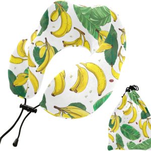 Almohada de viaje Almohada de cuello de fruta de plátano para cama de viaje, almohada de espuma viscoelástica en forma de U para el cuello 214a4489 Almohada de viaje Almohada de cuello de fruta de plátano para cama de viaje, almohada de espuma viscoelástica en forma de U para el cuello 214a4489