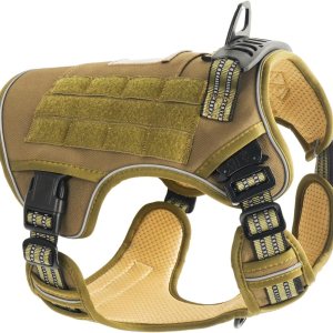 SANHSEHOME AirTag – Arnés táctico para perro con bolsillo rastreador GPS para perros grandes, arnés ajustable con asa reflectante militar para SANHSEHOME AirTag – Arnés táctico para perro con bolsillo rastreador GPS para perros grandes, arnés ajustable con asa reflectante militar para