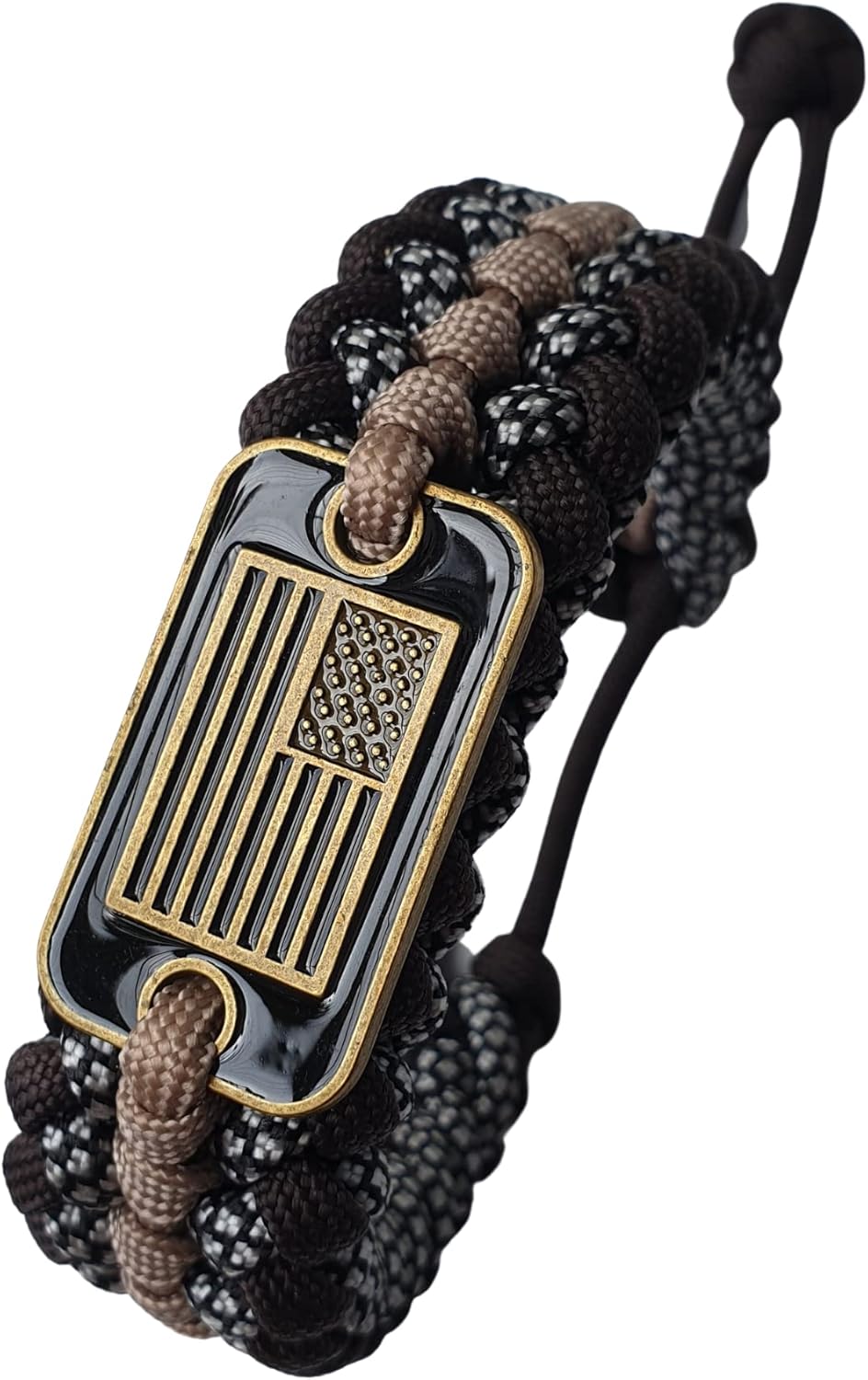 Pulsera de paracaídas  Pulseras militares de veteranos del ejército de Estados Unidos para hombres, pulsera táctica trenzada multiusos de