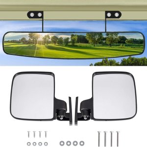 BETOOLL Espejo lateral para carrito de golf y espejo central BETOOLL Espejo lateral para carrito de golf y espejo central