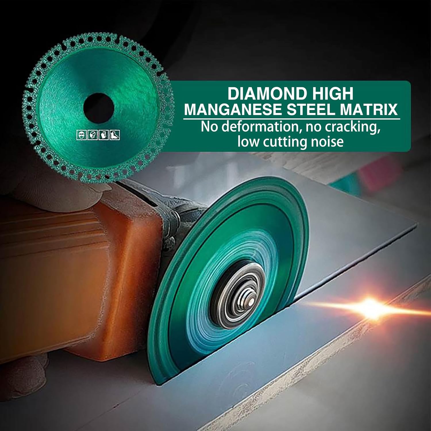 Disco indestructible para amoladora Compuesto Multifuncional Hoja de sierra de corte ultrafina Hoja de sierra circular de diamante para amoladora