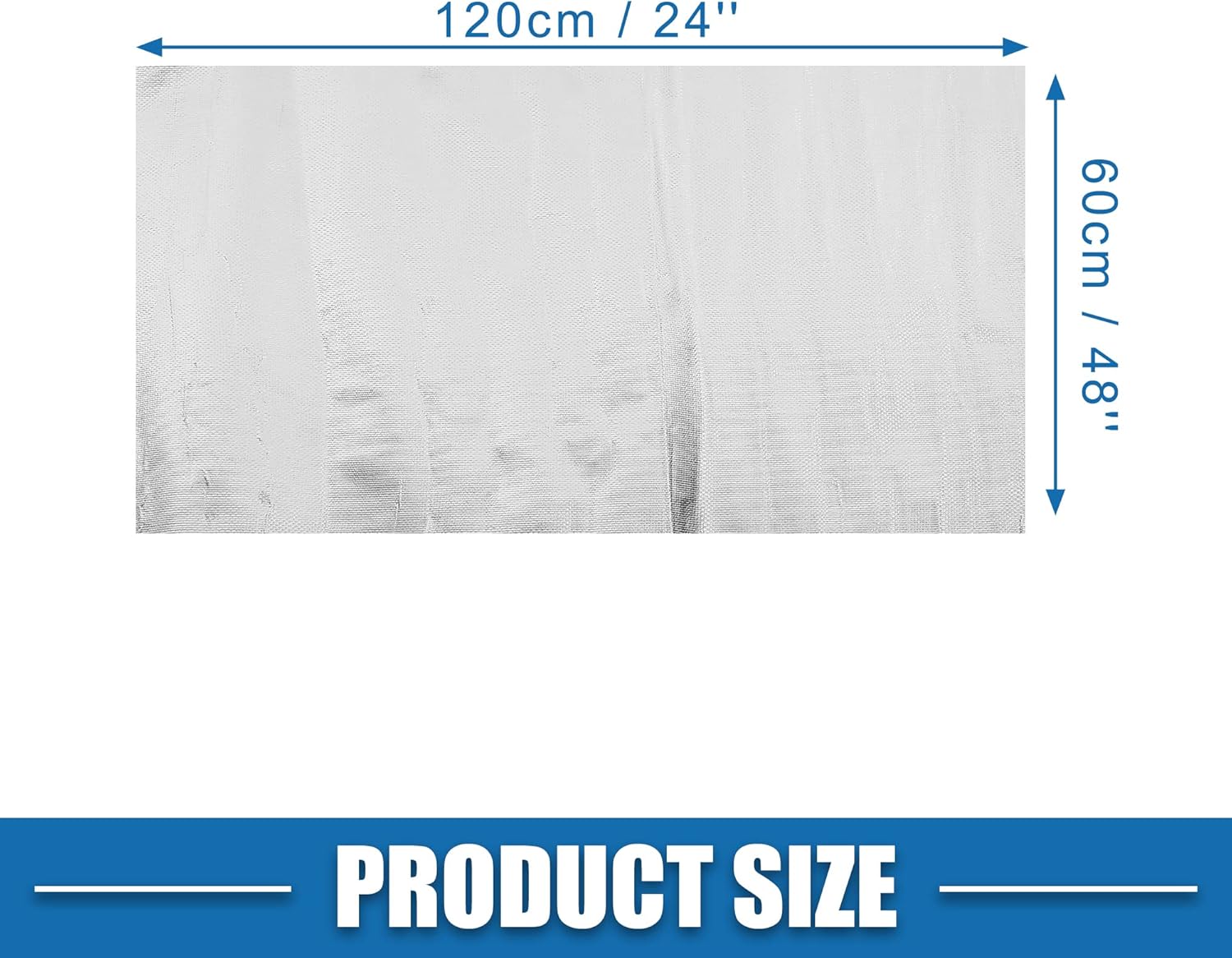 Funda protectora térmica para automóvil, protección contra el calor extremo, 24 x 48 pulgadas, cubierta térmica aluminizada