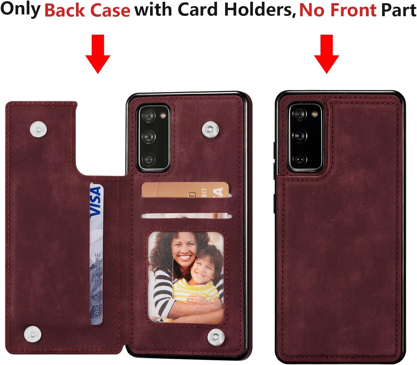ZTOFERA Funda tipo cartera para Samsung Galaxy S20 FE 5G con tarjetero, funda magnética de cuero con ranuras para tarjetas, funda retro con función