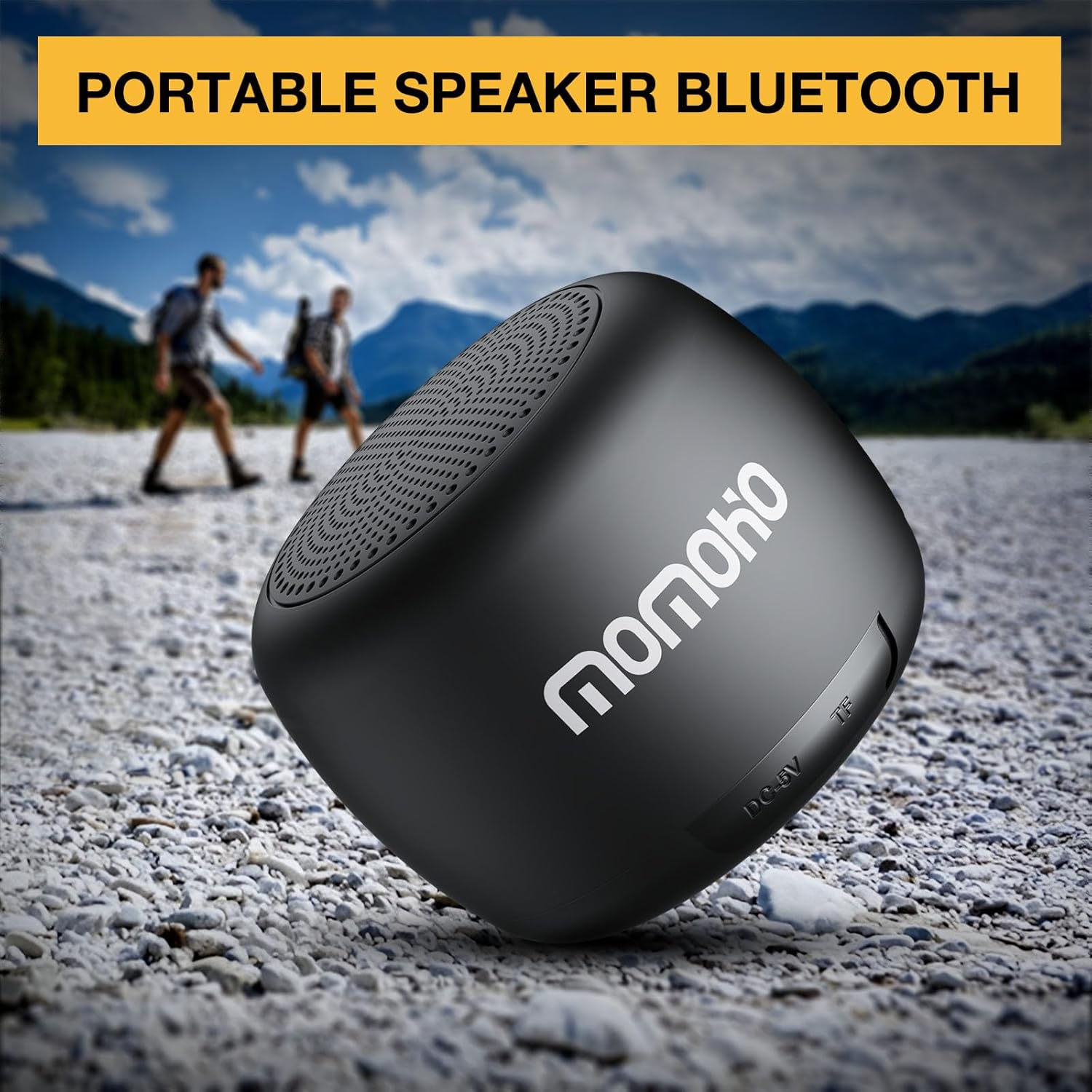 Altavoz Bluetooth portátil inalámbrico, altavoz Bluetooth fuerte, 15 horas de reproducción continua, con ranura para tarjeta TF, micrófono integrado