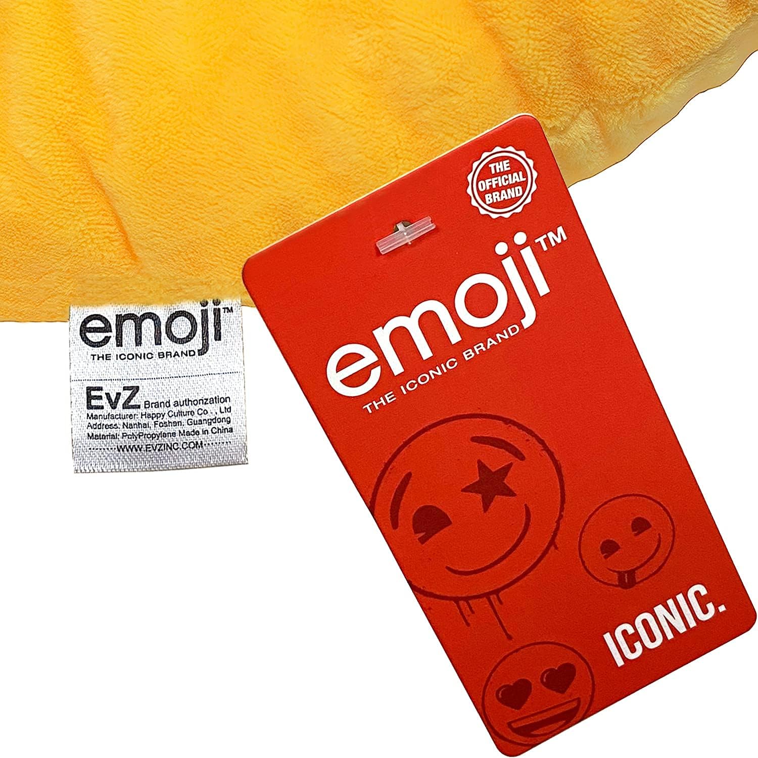 Cojín de emoticono de EvZ, Poliéster & Mezcla de poliéster, 32 cm