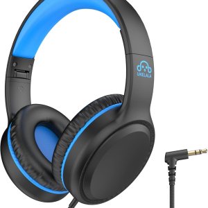 Auriculares azules con cable para niños, auriculares plegables con cable para jóvenes, estudiantes, niños, auriculares estéreo portátiles Auriculares azules con cable para niños, auriculares plegables con cable para jóvenes, estudiantes, niños, auriculares estéreo portátiles