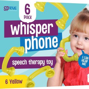 SP Home Goods 6 teléfonos de lectura paquete de 6 amarillos Teléfono de susurro de retroalimentación auditiva manipulador para aula, herramienta de SP Home Goods 6 teléfonos de lectura paquete de 6 amarillos Teléfono de susurro de retroalimentación auditiva manipulador para aula, herramienta de