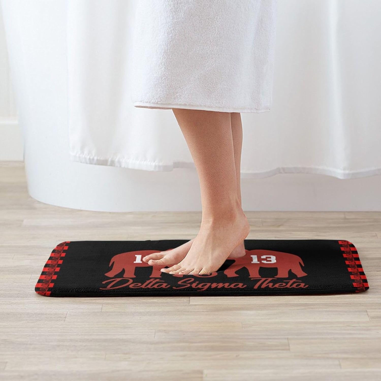 Alfombra de juego con logotipo de elefante, 20 x 32 pulgadas, antideslizante, suave, para sala de estar, comedor, puerta delantera, entrada exterior