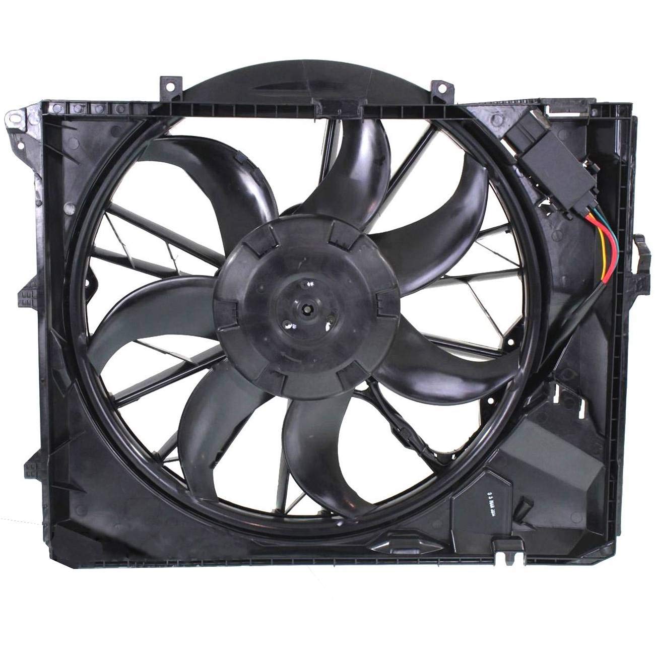 Bapmic 17427562080 Conjunto de ventilador de refrigeración del radiador para BMW E87 E90 128i 323i 325i 328i 330i