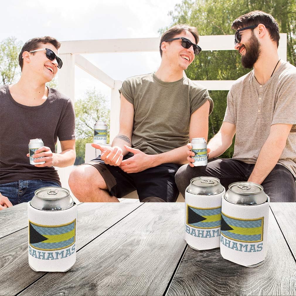 Fundas para latas Enfriador de bebidas Bahamas Bandera Nacional Bahamas Buceo Espuma Fiesta Cerveza Cubierta